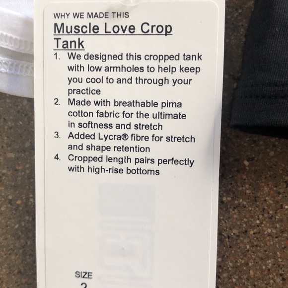 Muscle love crop tank lululemon - Picture 4 of 4